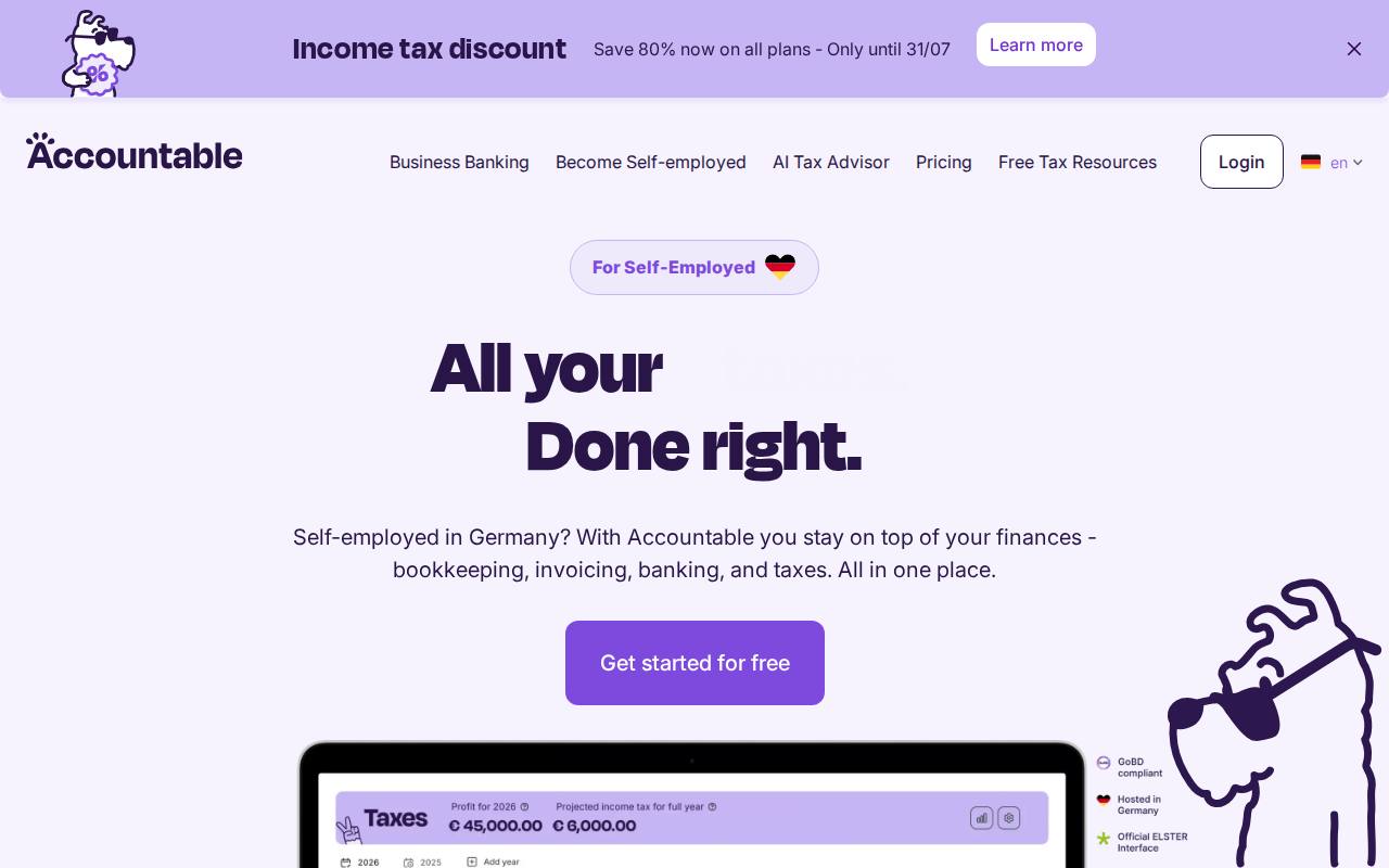 Accountable screenshot