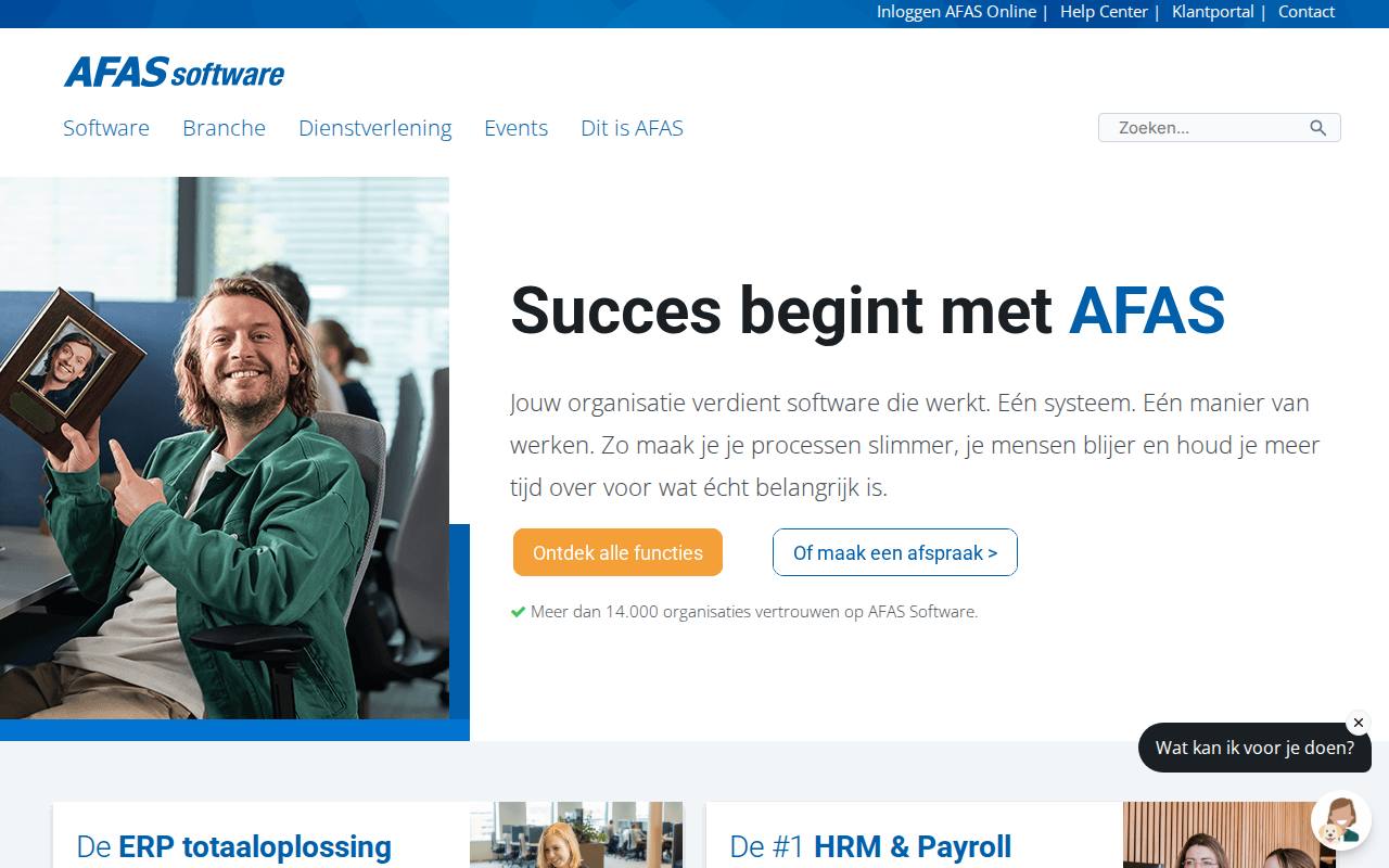 AFAS Software screenshot