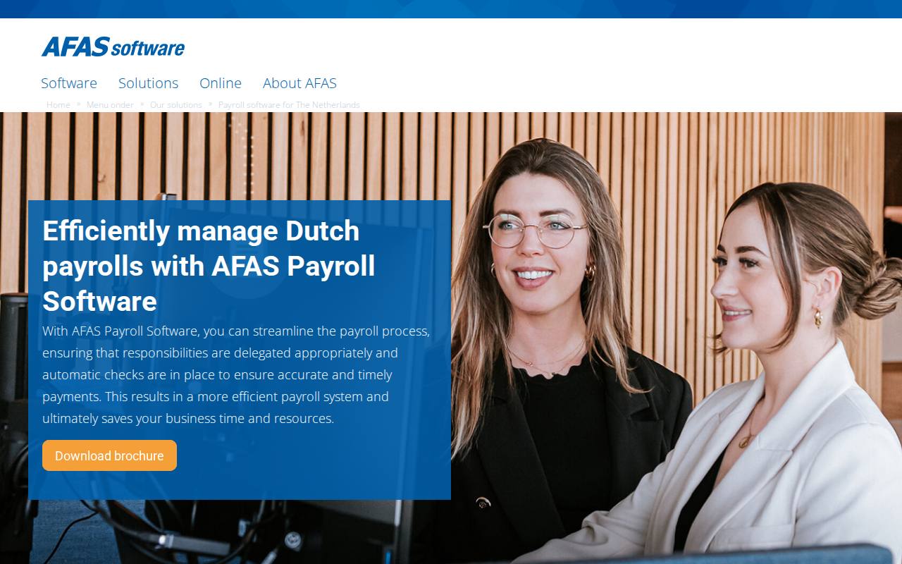 AFAS screenshot