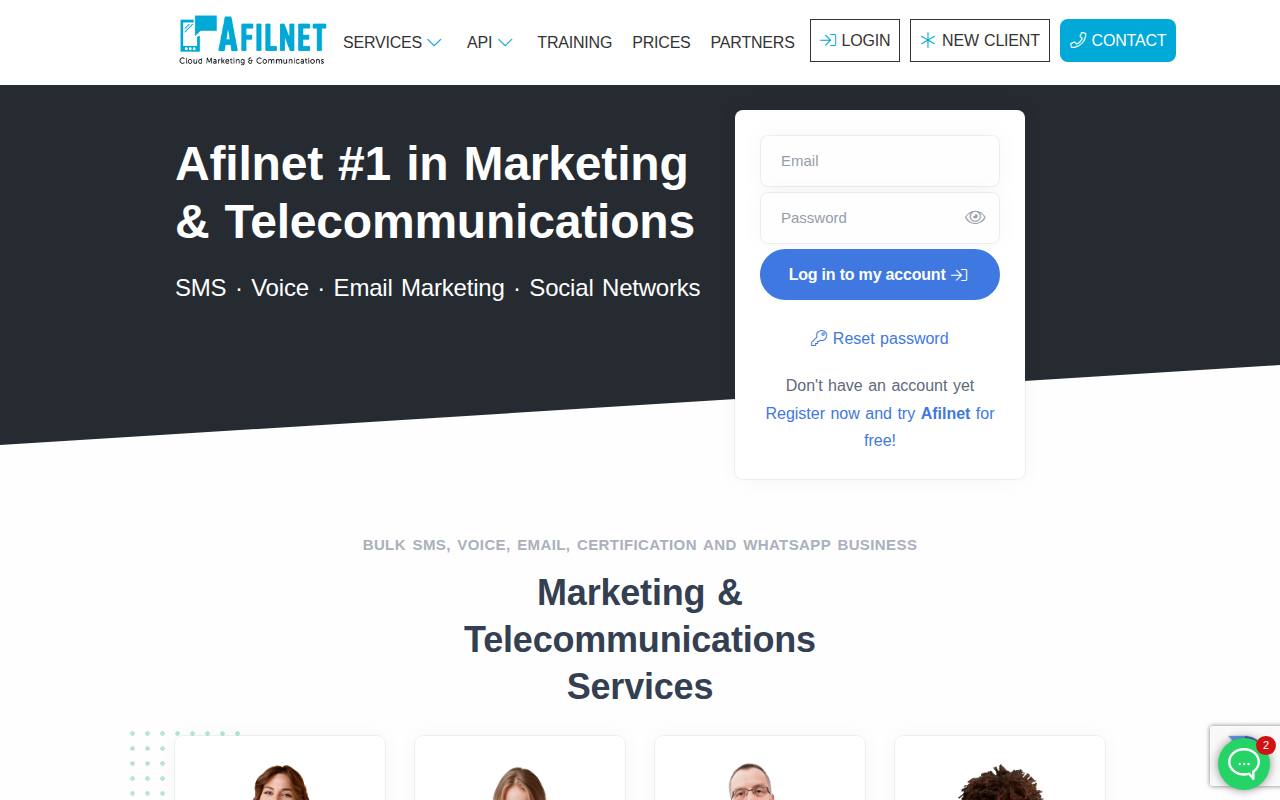 Afilnet screenshot