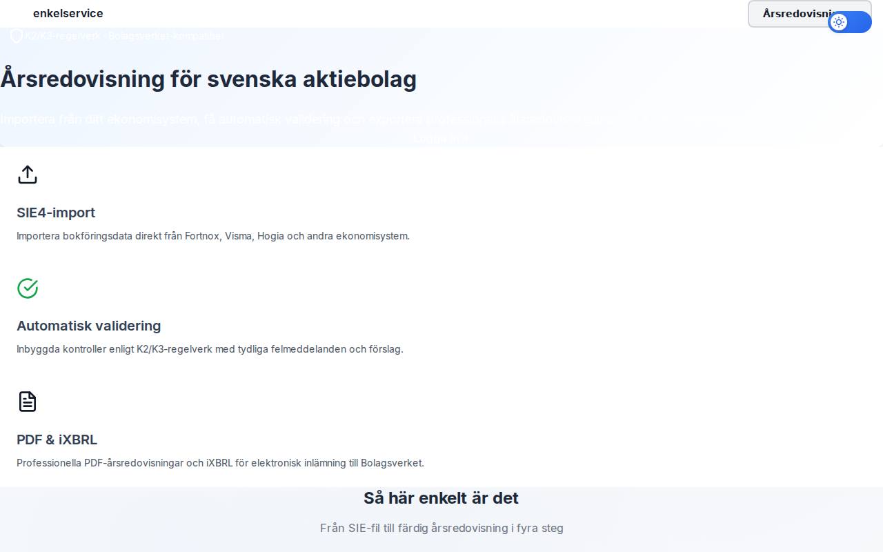 Årsredovisning screenshot