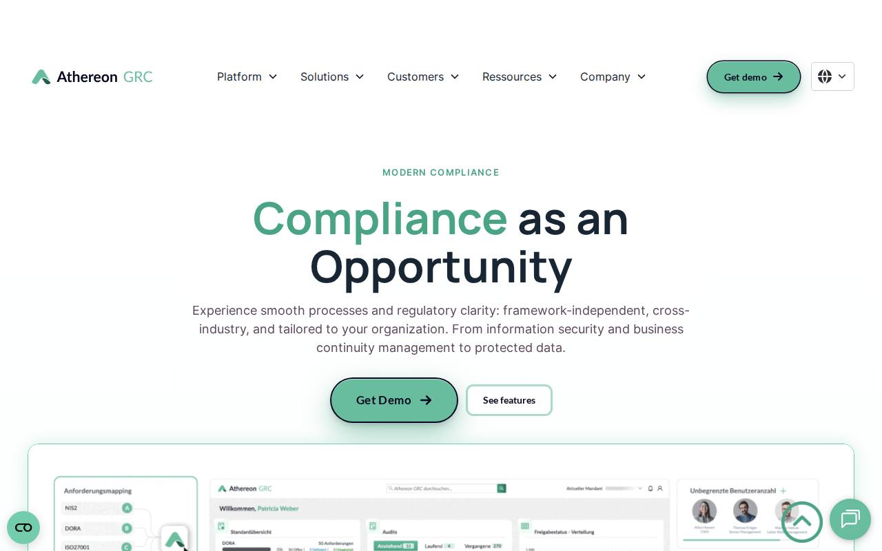 Athereon GRC screenshot
