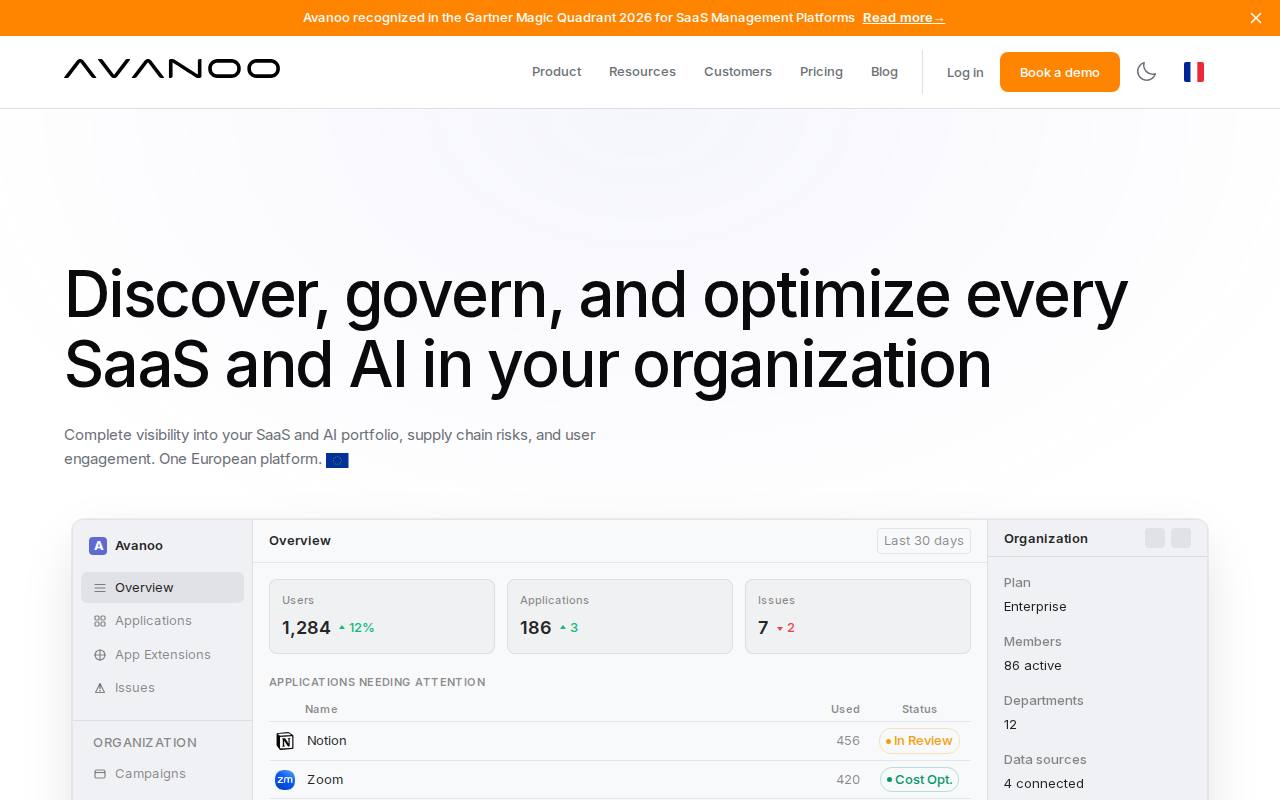 Avanoo screenshot