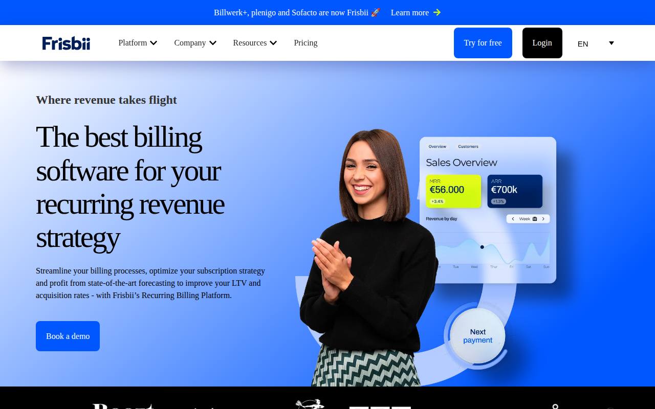 Billwerk+ (Frisbii) screenshot