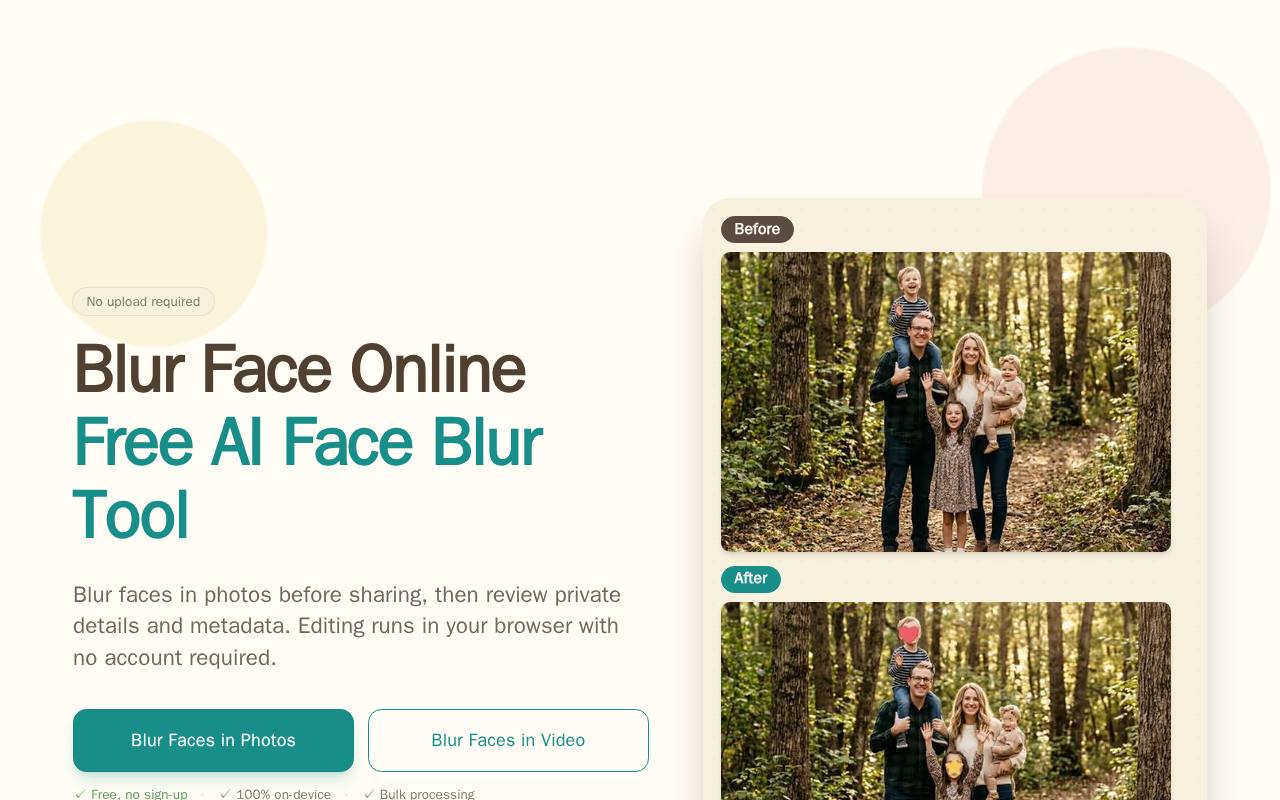 Blur Face screenshot