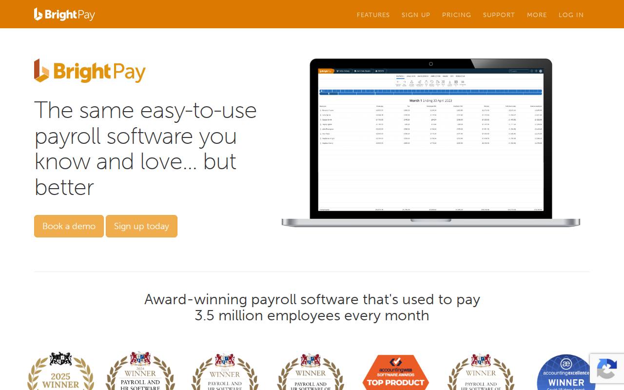 BrightPay screenshot