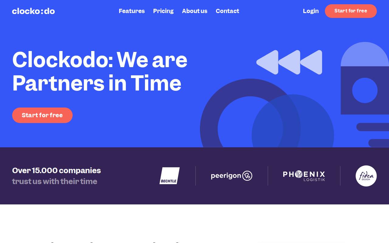 Clockodo screenshot