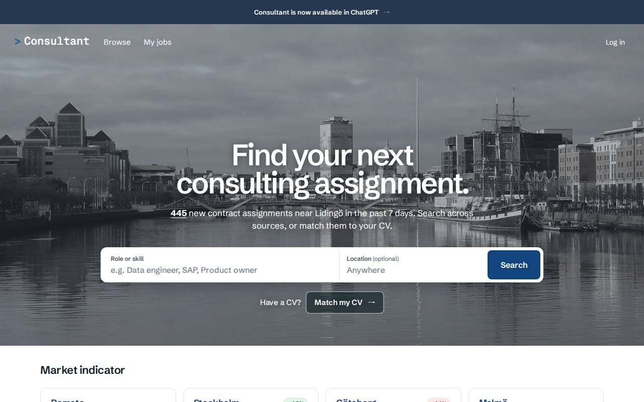 Consultant screenshot
