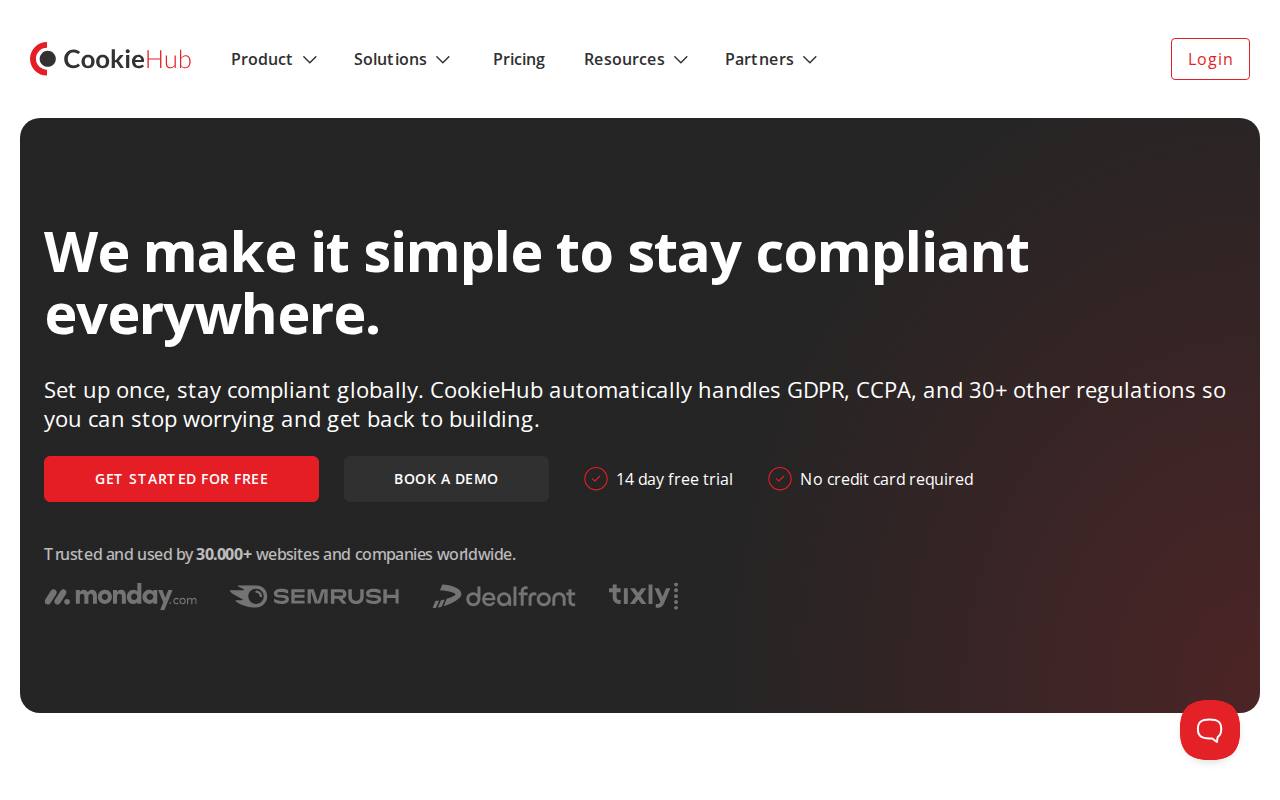 CookieHub screenshot