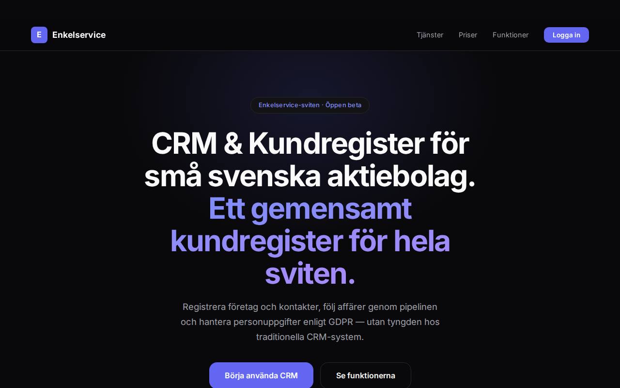 CRM screenshot