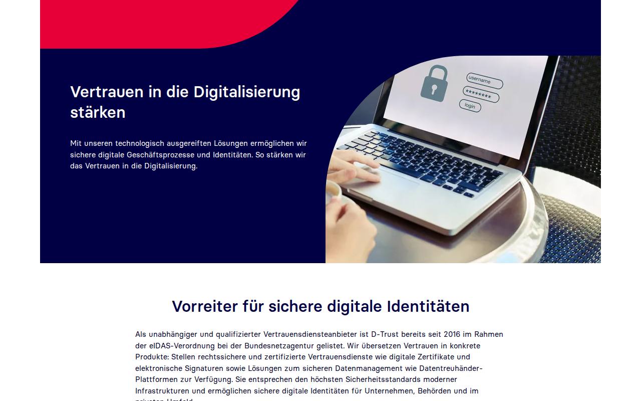 D-Trust screenshot