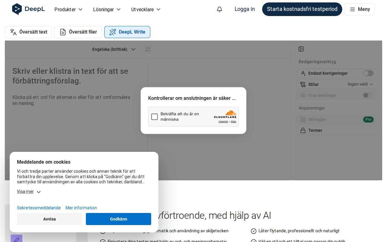 DeepL Write screenshot