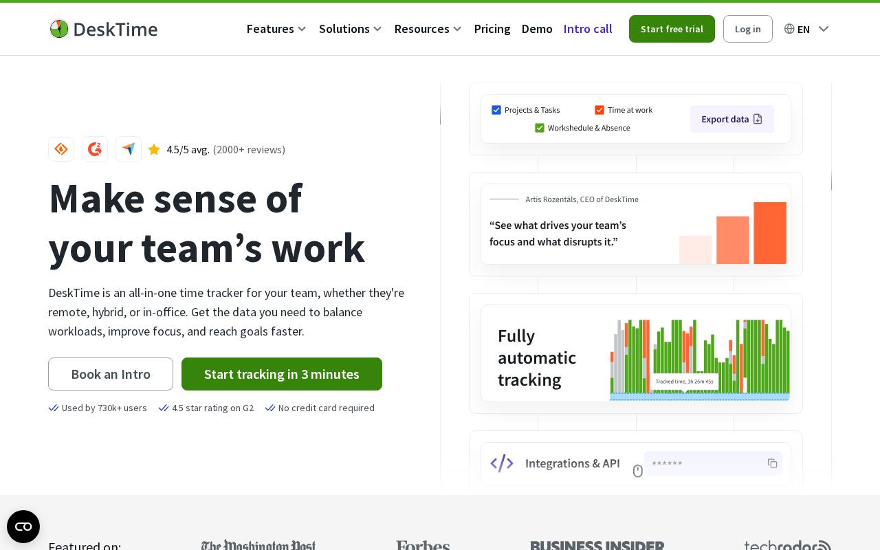 DeskTime screenshot