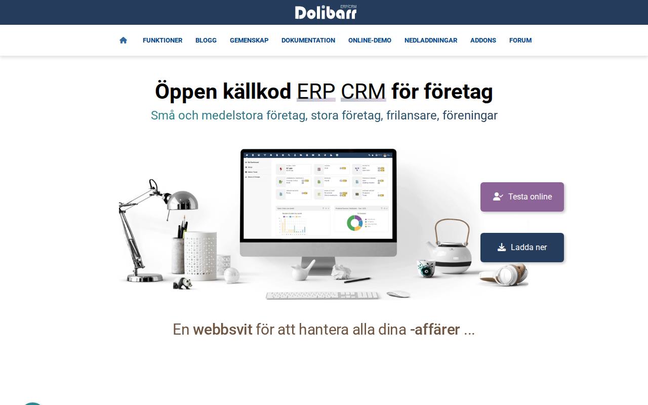 Dolibarr screenshot
