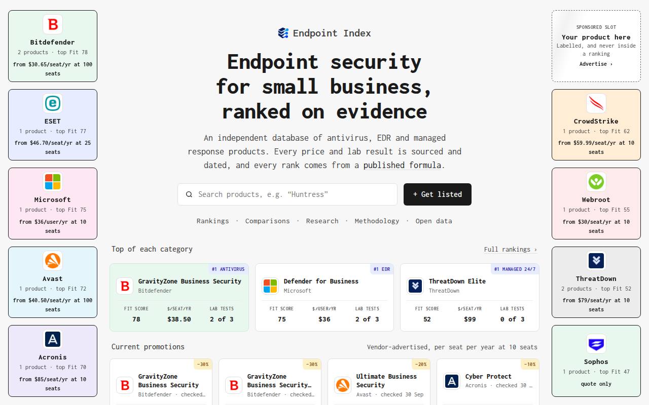 Endpoint Index screenshot