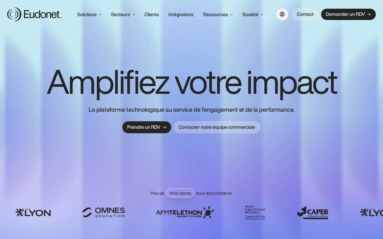 Eudonet screenshot