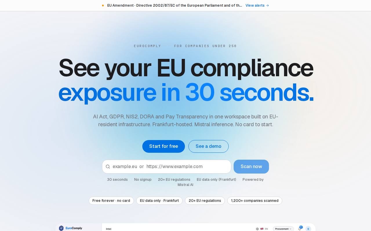 EuroComply screenshot