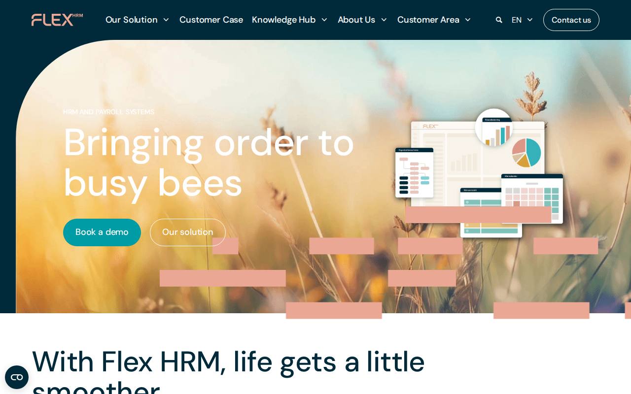 Flex HRM screenshot