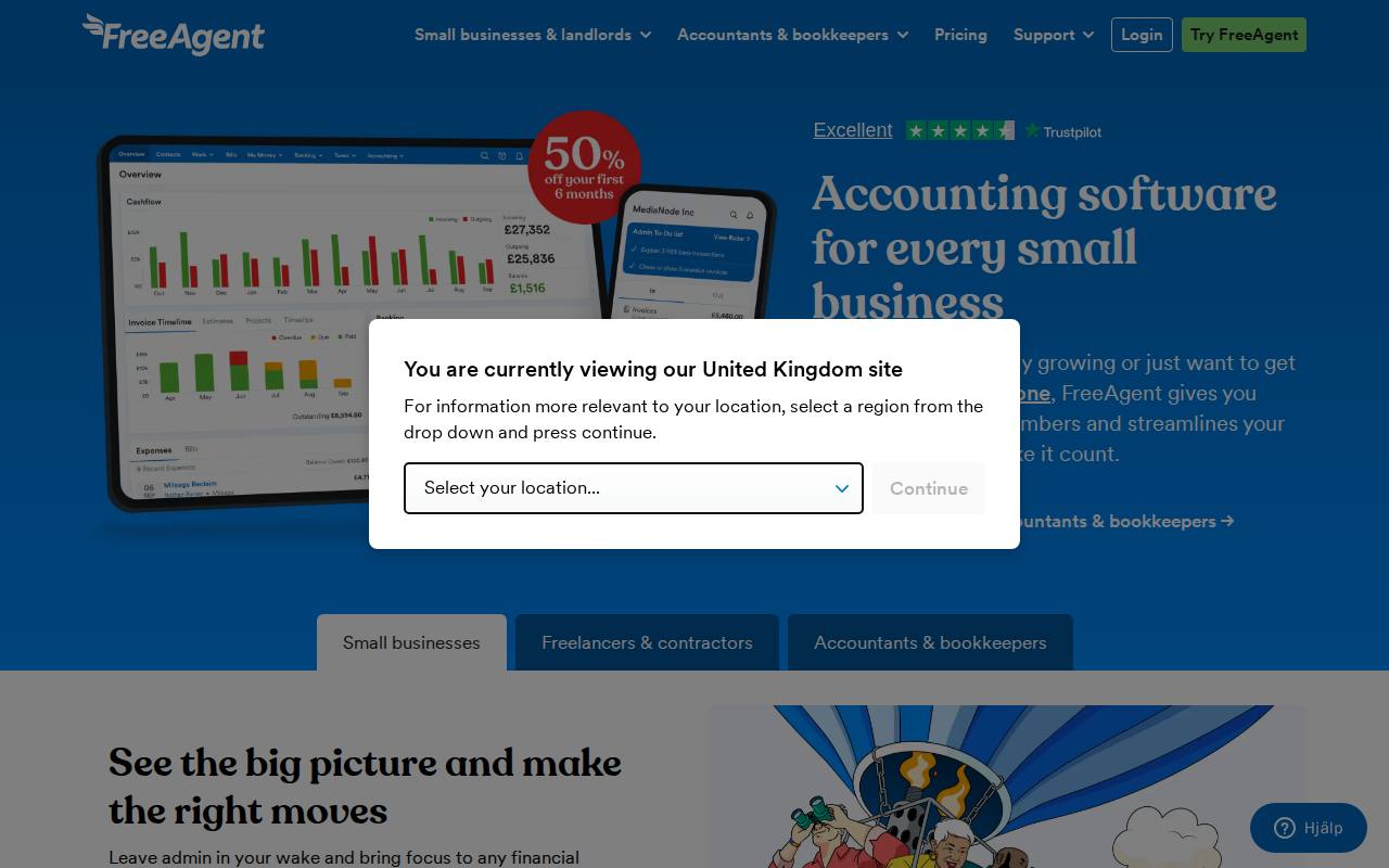 FreeAgent screenshot