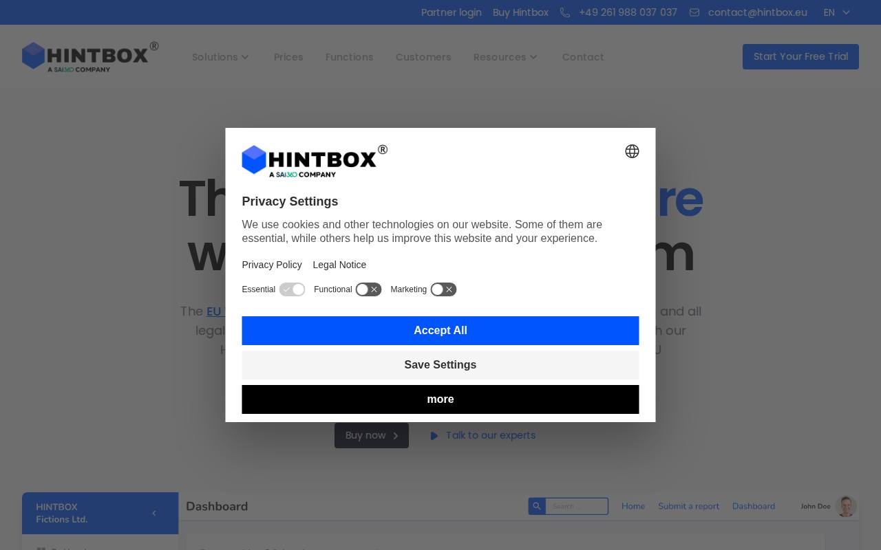 Hintbox screenshot