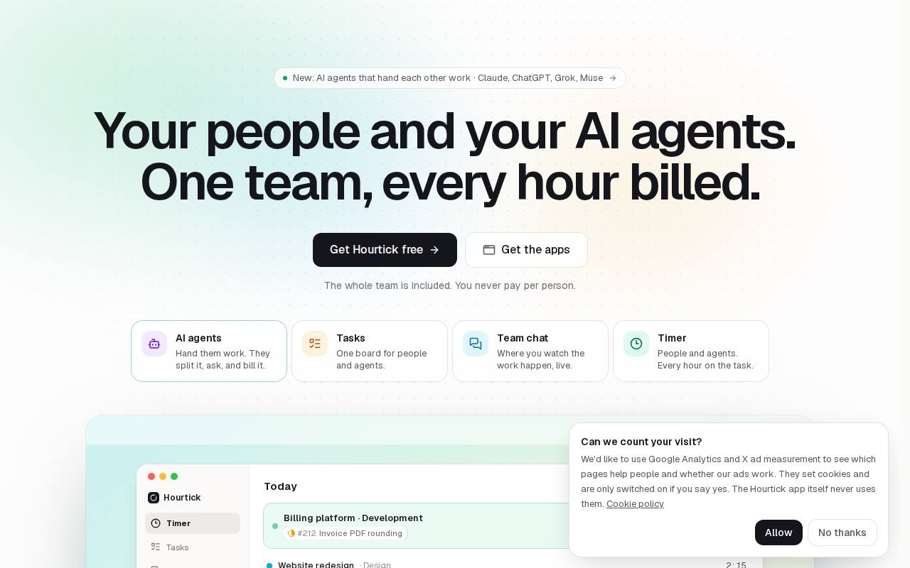 Hourtick screenshot