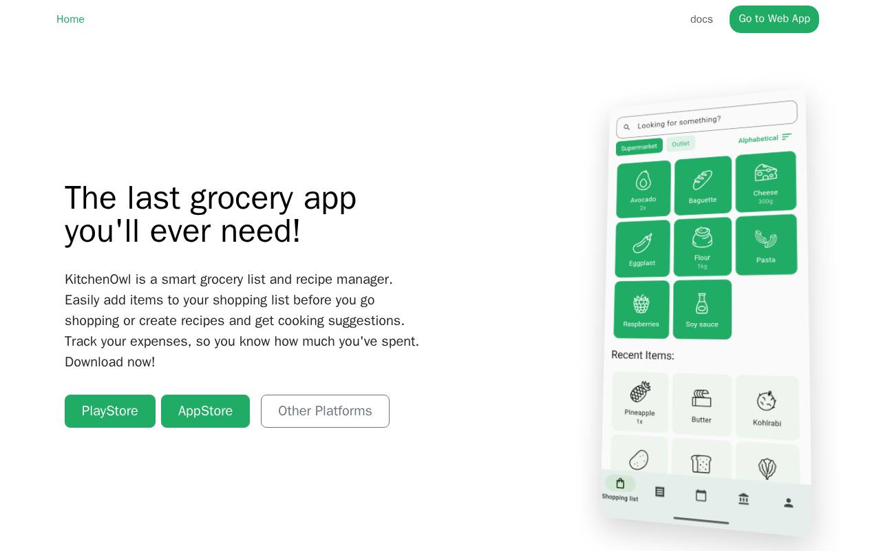 KitchenOwl screenshot