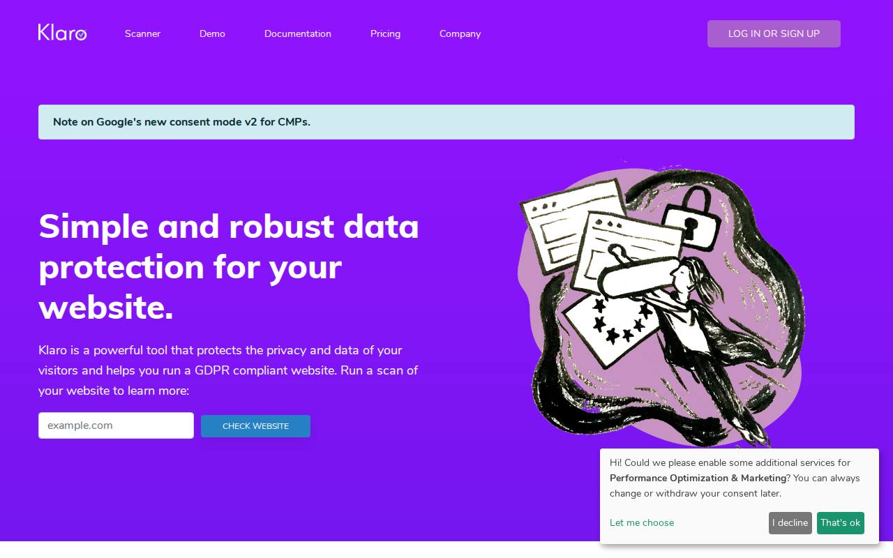 Klaro screenshot