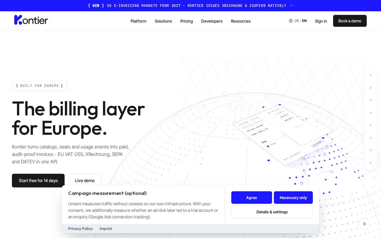 Kontier screenshot