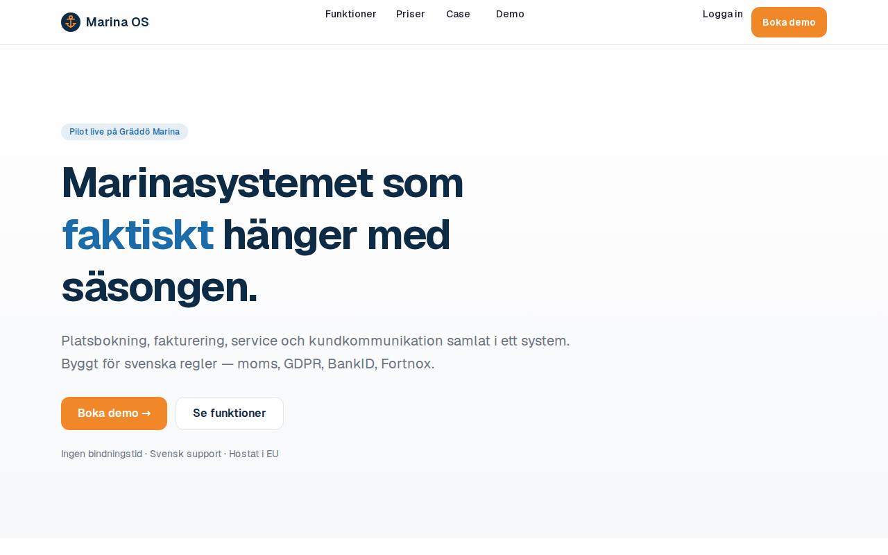 Marina OS screenshot