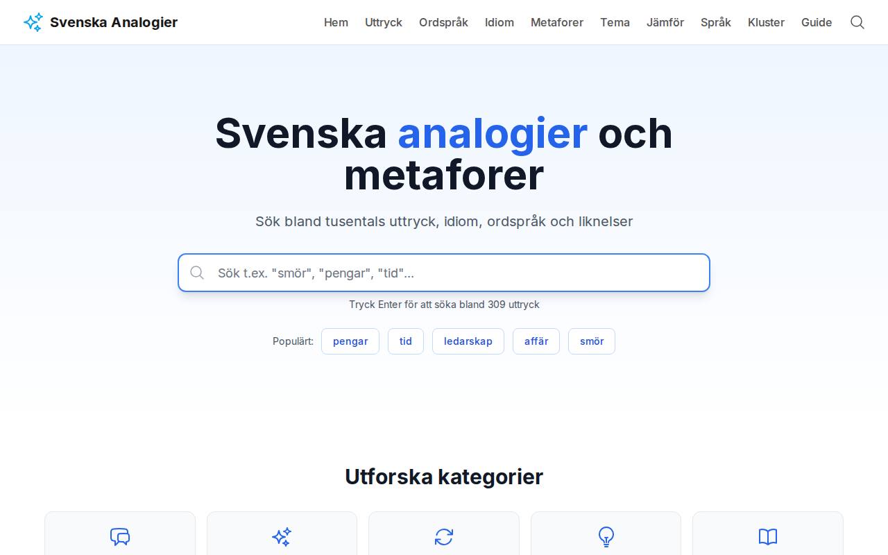 Metaforer screenshot