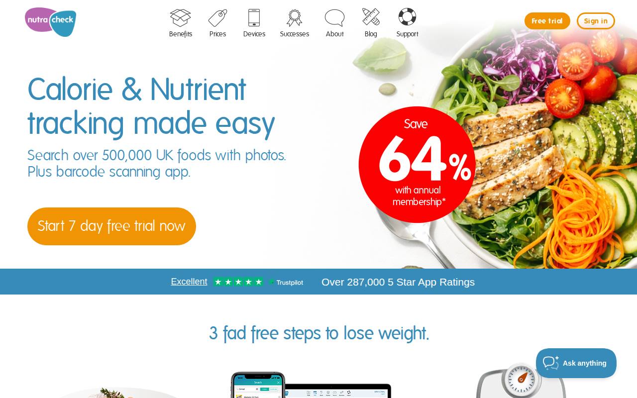 Nutracheck screenshot