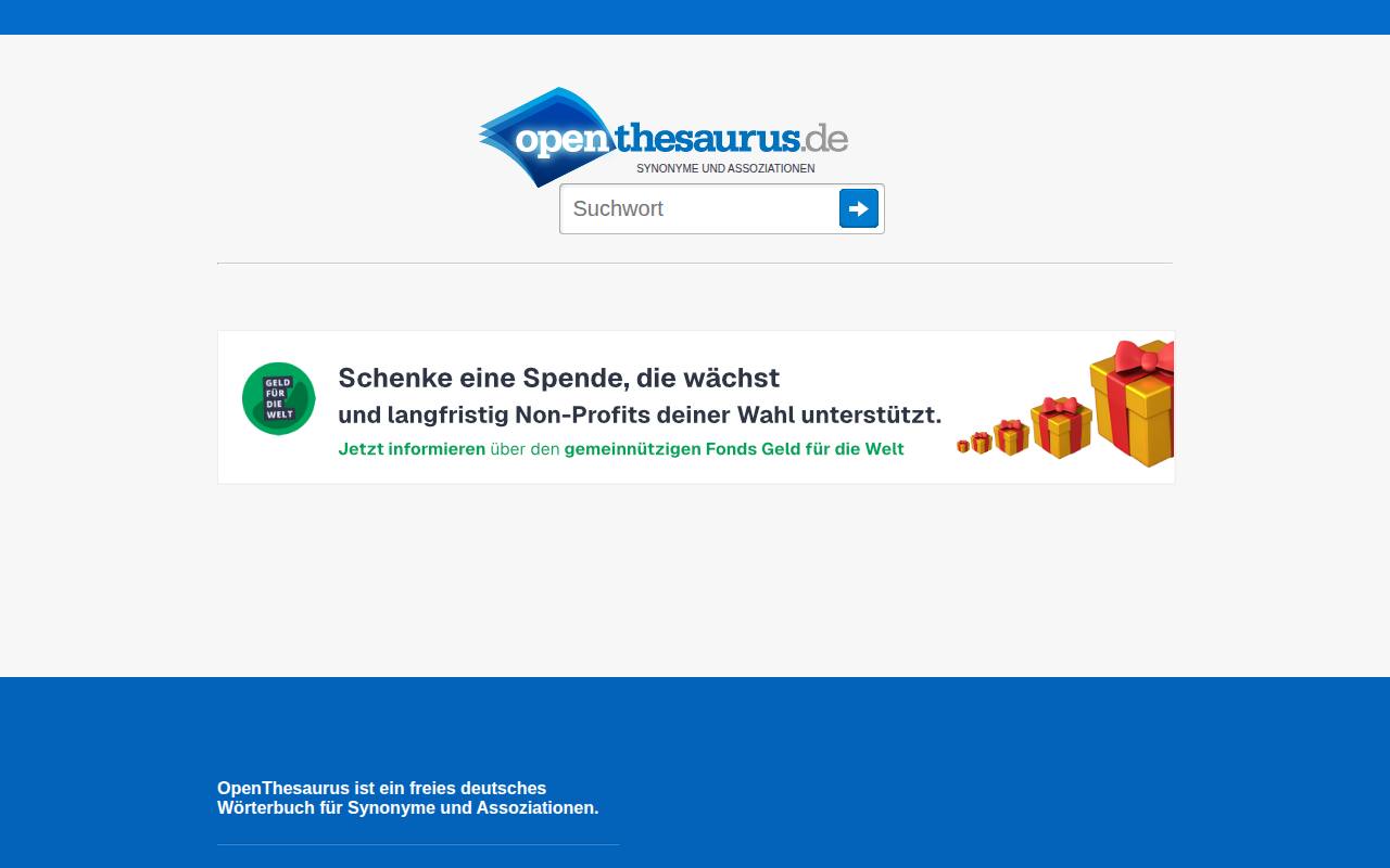 OpenThesaurus screenshot