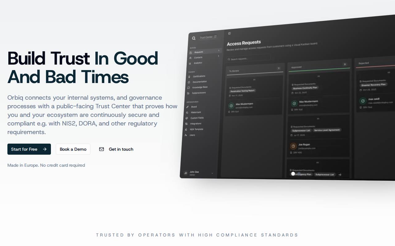 Orbiq screenshot