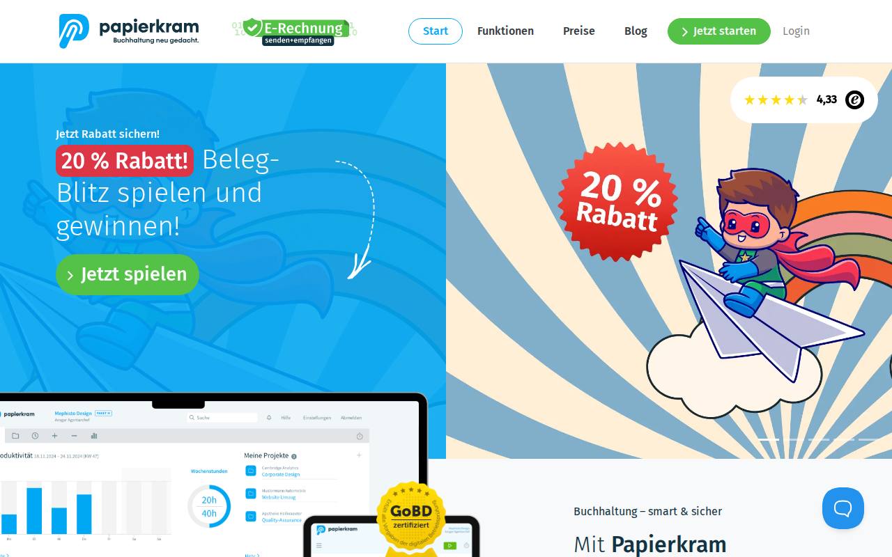 Papierkram screenshot