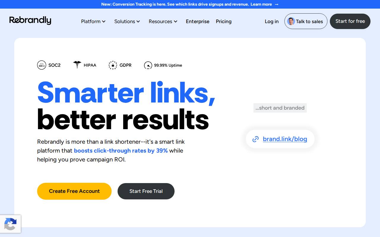 Rebrandly screenshot