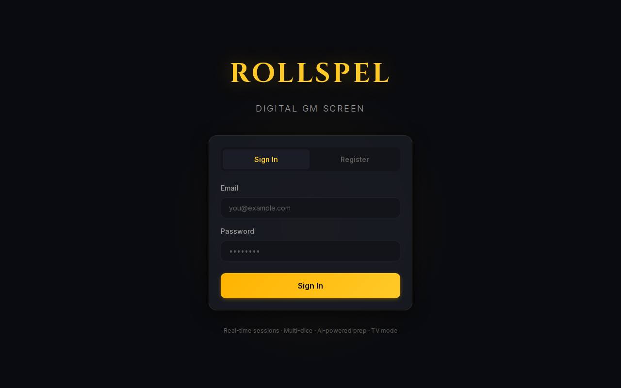 AI Rollspel screenshot