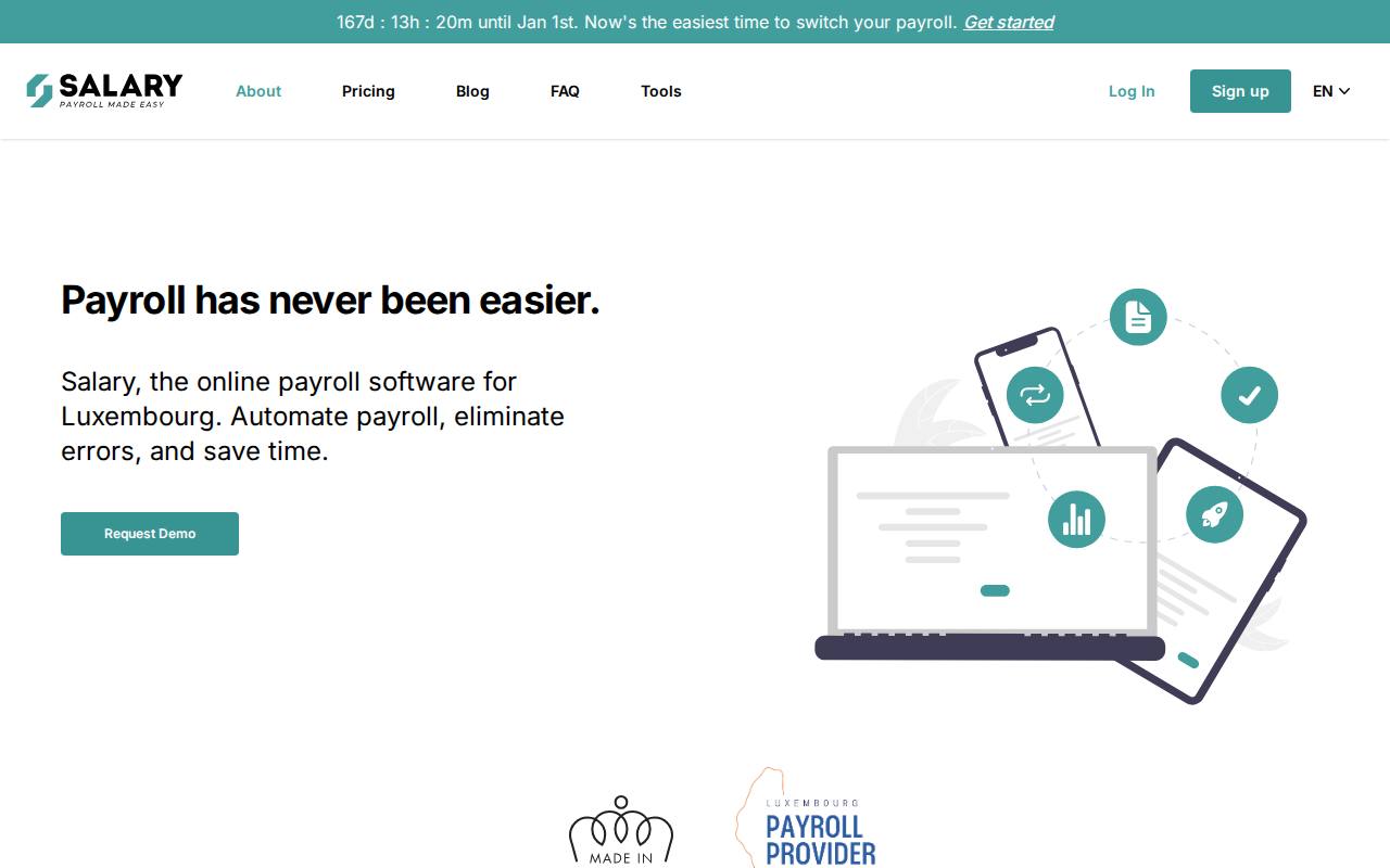 Salary.lu screenshot