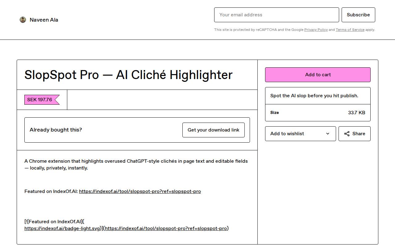 SlopSpot Pro screenshot