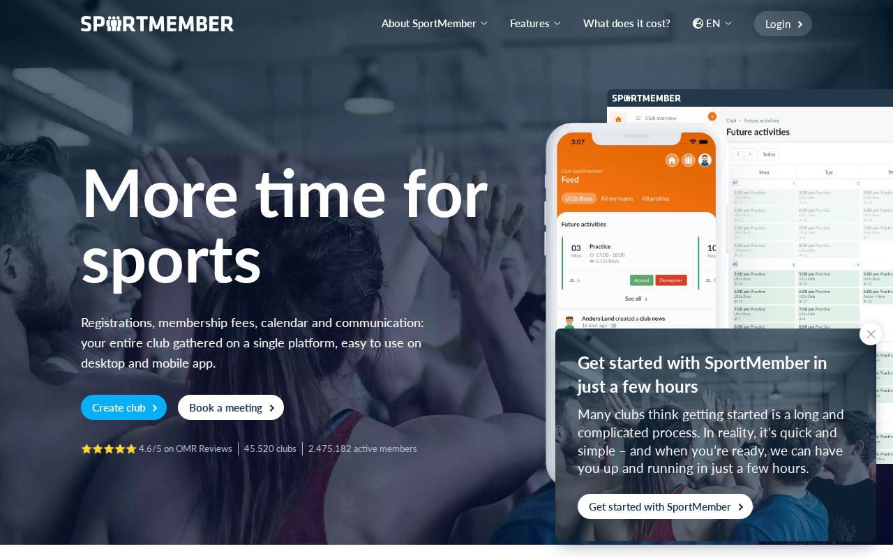 SportMember screenshot