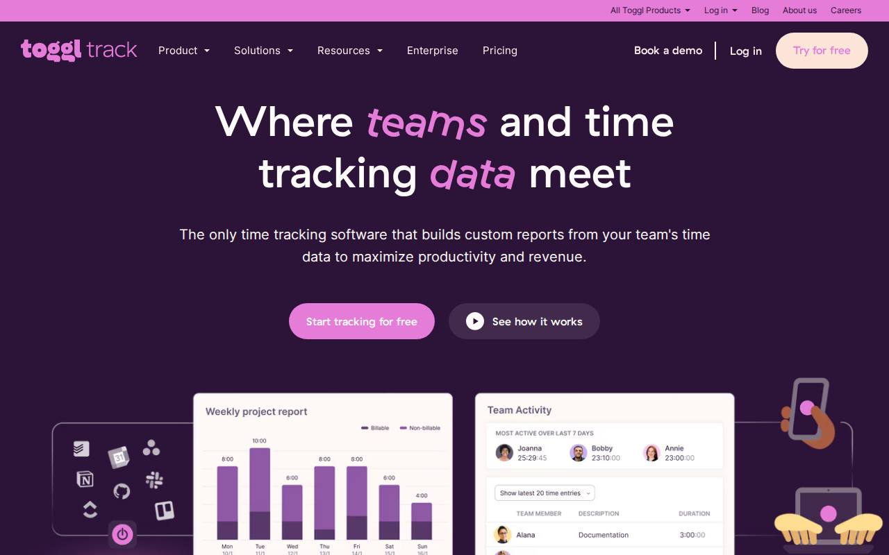 Toggl Track screenshot