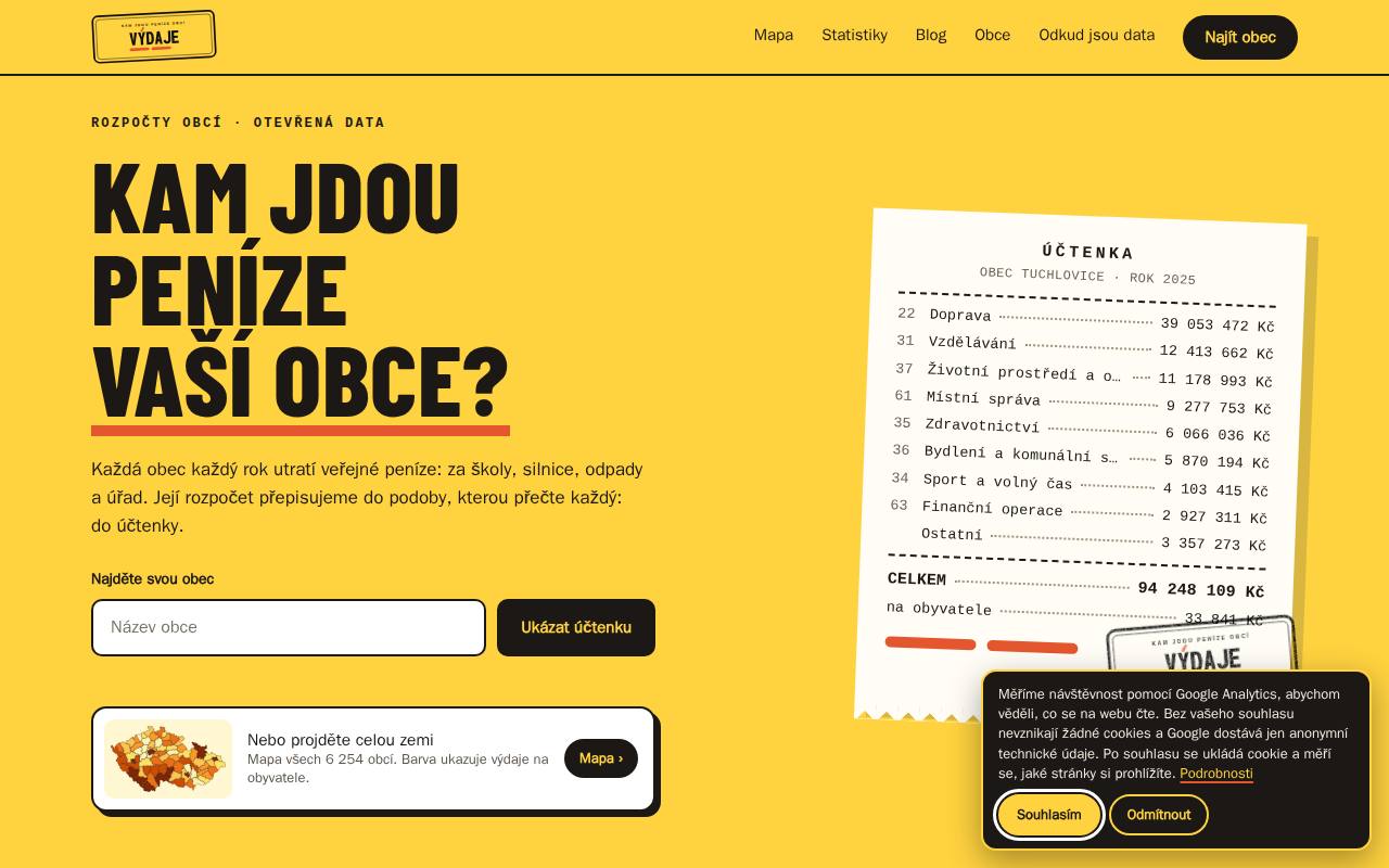 Výdaje screenshot