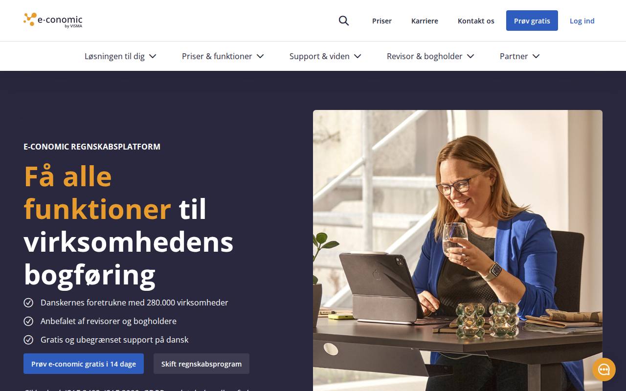 Visma e-conomic screenshot