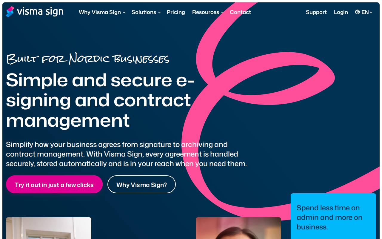 Visma Sign screenshot