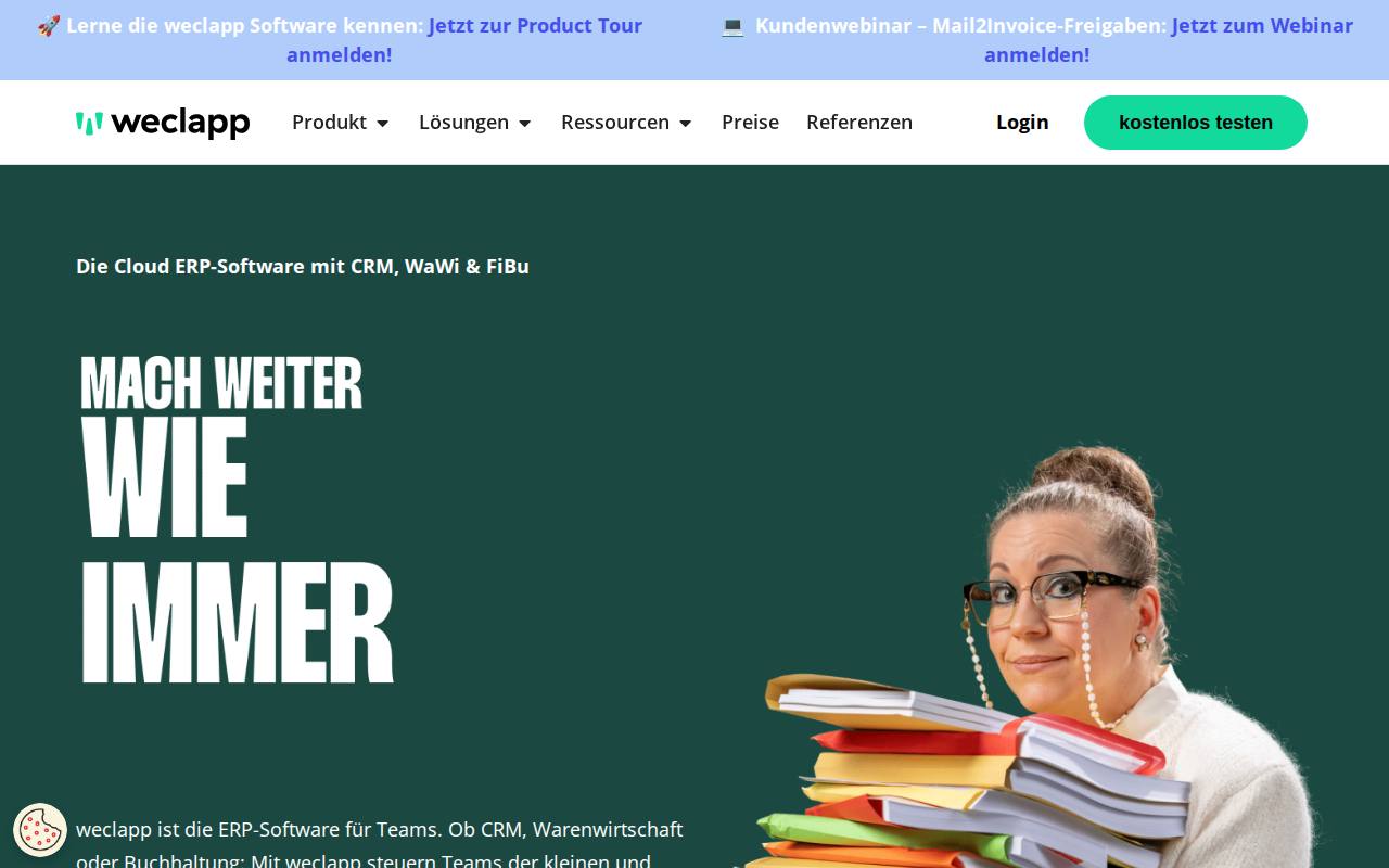 weclapp screenshot