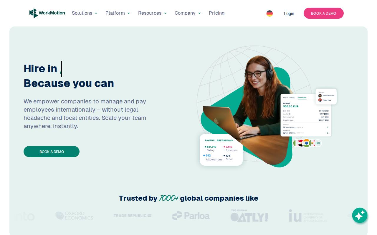 WorkMotion screenshot