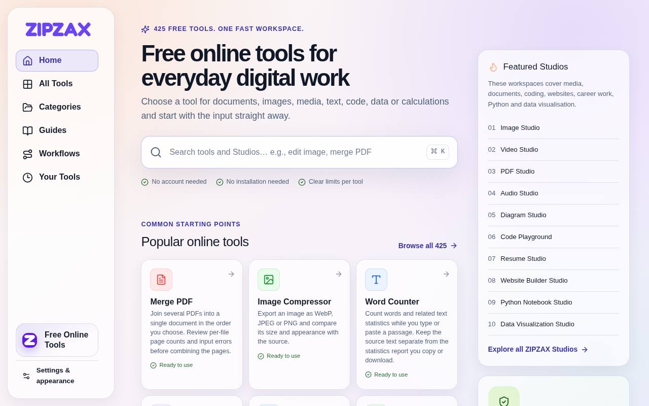 ZIPZAX screenshot